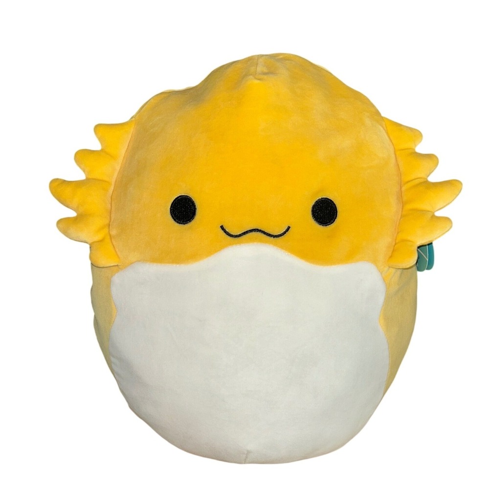 Squishmallows‎ Bertwin the Bearded Dragon 14 inch Yellow Plush S14 #1138 NWT